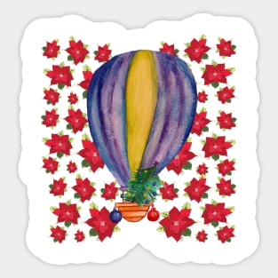 Happy Holidays Balloon Sticker